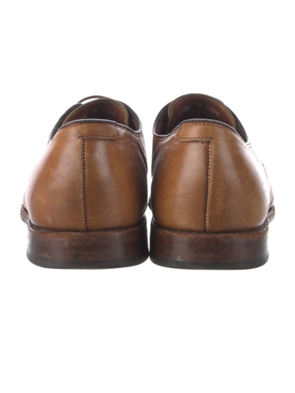 Allen Edmonds Clifton Cap Toe Derby Shoes Brown Leather Men’s 11.5 D + Box - Picture 3 of 4